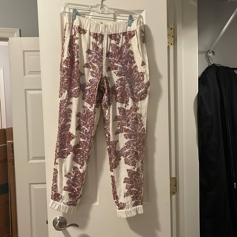 NWT jcrew sequin pants